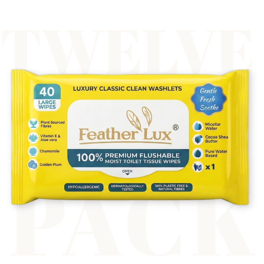 Flushable Toilet Wipes - 12 Pack