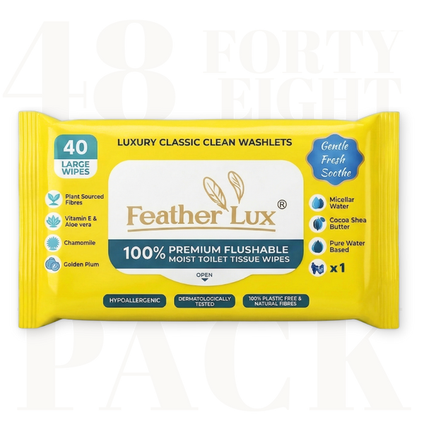 Flushable Toilet Wipes - 48 Pack