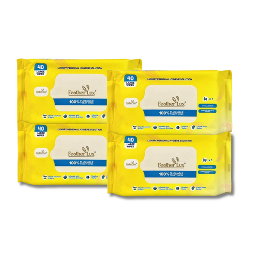 Flushable Toilet Wipes - 4 pack