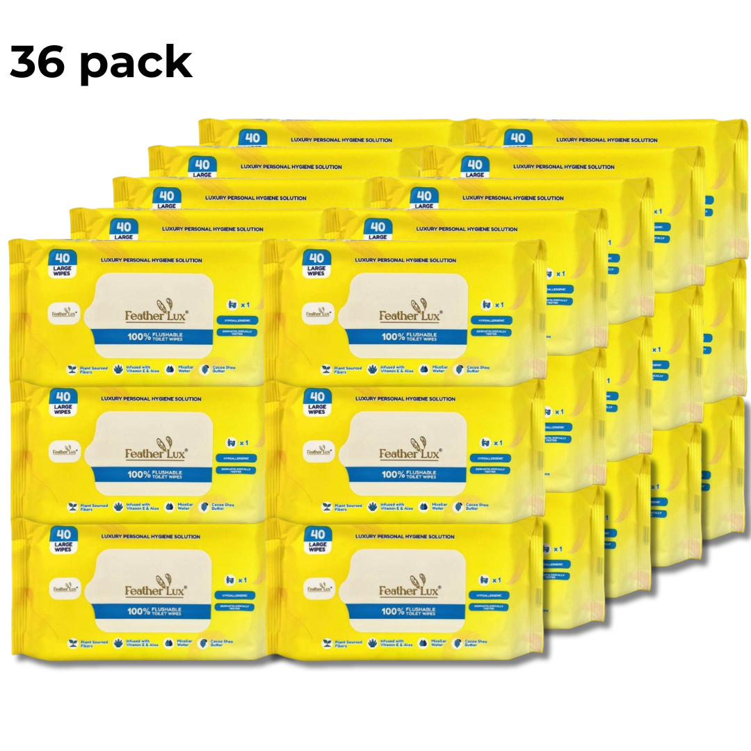 Flushable Toilet Wipes - 36 Pack
